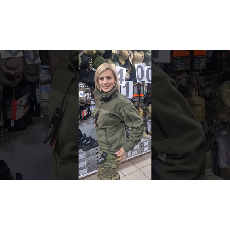 Кофта флісова HELIKON-TEX Classic Army Fleece Jacket Fleece Olive Green (BL-CAF-FL-02)