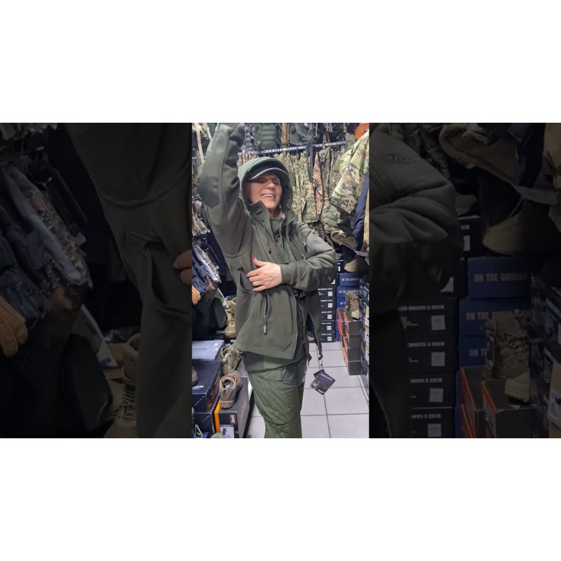 Флісова куртка з капюшоном TEXAR HUSKY ОЛИВА (03-FLHU-CO-OLIVE)