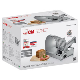 Ломтерезка електрична слайсер Clatronic Food Slicer 150 Вт товщина зрізу 0-15 мм (MA 3585)