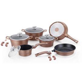 Набор кастрюль Royalty Line RL-ES2014M Copper 14pcs