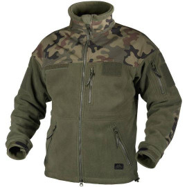 Кофта флісова HELIKON-TEX INFANTRY Olive Green/PL Woodland (BL-INF-HF-18)