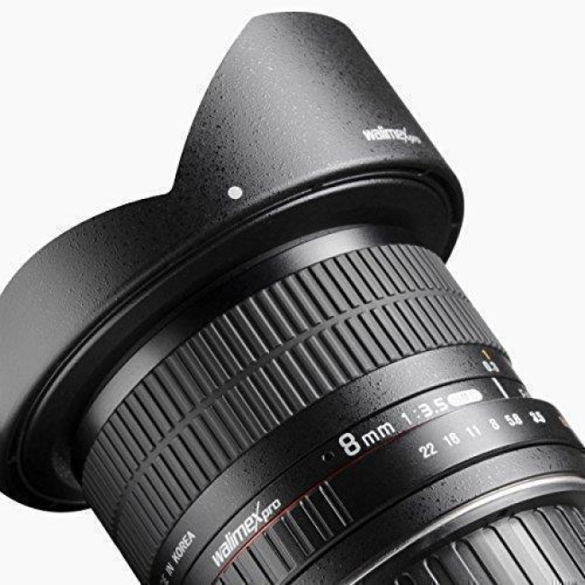 Объектив Walimex Pro 8mm f/3.5 Fish eye II (Samyang 8/3.5 UMC CS II) для камер Canon EF