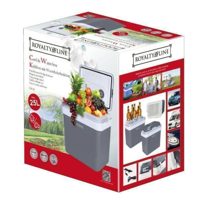 Холодильник автомобильный Royalty Line RL-CB24 Silver 25 литров