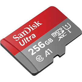 Карта пам'яті SanDisk 256Gb Ultra MicroSDXC Class 10 UHS-I A1 + SD-адаптер (SDSQUAR-256G-GN6MA)