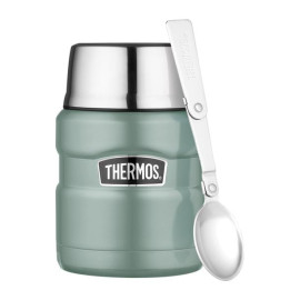 Термос для еды со складной ложкой и чашкой Thermos Stainless King Food Flask,Duck Egg, 470 ml 173028