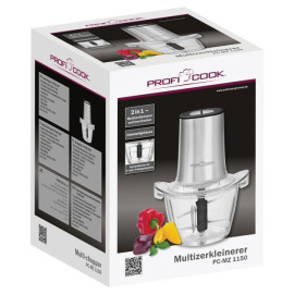 Измельчитель электрический Profi Cook PC-MZ 1150 400 Вт Чаппер чаша 1л Серебристый
