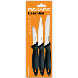 Набір ножів для чищення Fiskars Essential 3 шт (1023785)