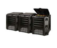Компостер садовый Prosperplast 1200L черный, 3-сегмента (PIKSM1200C-S411)
