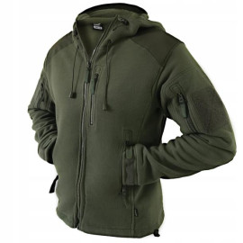 Флісова куртка з капюшоном TEXAR HUSKY ОЛИВА (03-FLHU-CO-OLIVE)