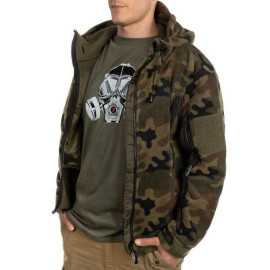 Кофта флісова HELIKON-TEX PATRIOT з капюшоном Woodland (BL-PAT-HF-04)