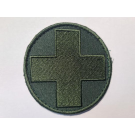 Шеврон PATCH ПАТРИОТ Медичний хрест олива