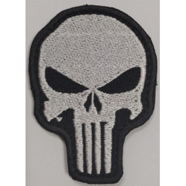 Шеврон PATCH ПАТРИОТ Череп-punisher чорний велкро