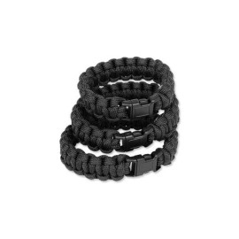 Браслет MIL-TEC із паракорда фастекс 15 мм, Black (16370102)