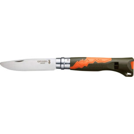 Складний ніж OPINEL № 07 Outdoor Джуніор, нержавіюча сталь Sandvik 12C27, КХАКІ/ОРАНЖ (002151)