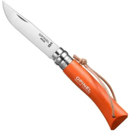 Складной ніж OPINEL № 07 Trekking, inox, з ремінцем, ORANGE (002208)