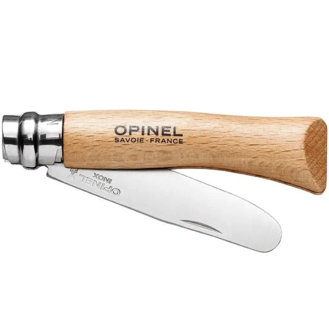 Складний ніж OPINEL № 07 My First in Box, inox, з чохлом і ремінцем (002400)