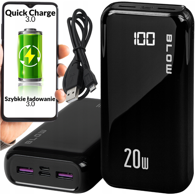Повербанк Blow 30000mAh Black (Польша)