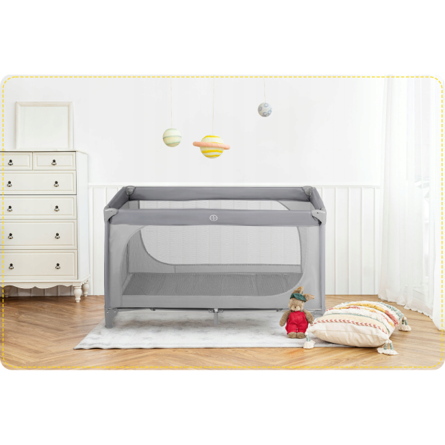 Манеж Rickokids 65x125см светло-серый (Польша)