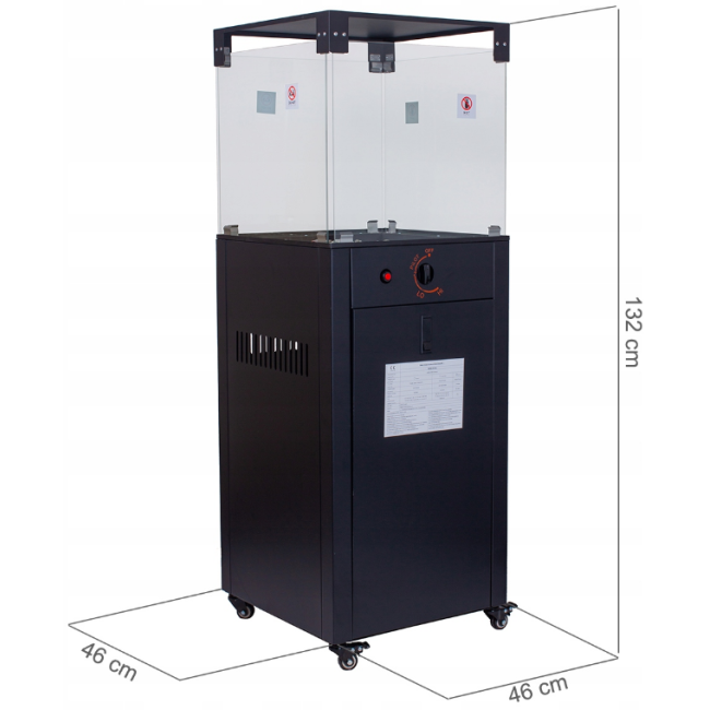 Уличный газовый обогреватель MalTec 14 кВт (Польша)