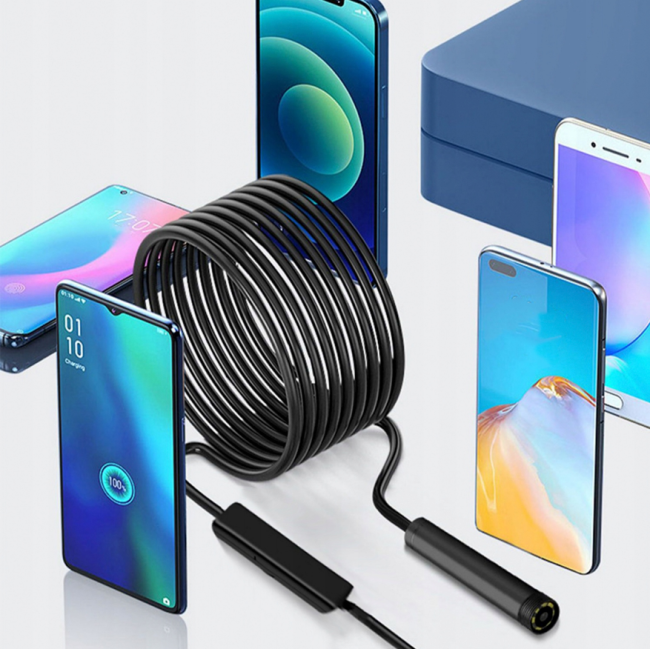 Цифровий ендоскоп 3M 7LED 2xFHD WIFI (Польща)