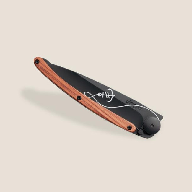 Нож складной c тату DEEJO 37G Coral wood / Anchor (1GB000119)