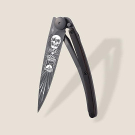 Нож складной c тату DEEJO 37G Ebony / Immortal (1GB000164)