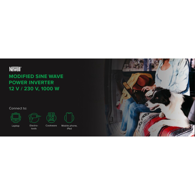 Інвертор 12220 Newell з модифікованою синусоїдою 1000Вт (Польща)