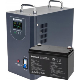 ДБЖ Powermat 2000ВА 1600Вт чиста синусоїда + акумулятор GEL 100Ah (Польща)