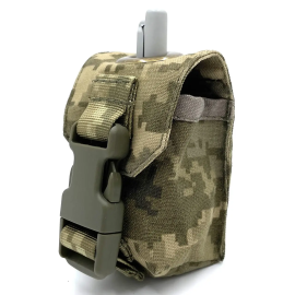 Подсумок гранатний з люверсом Cordura 500D Піксель (pixel)