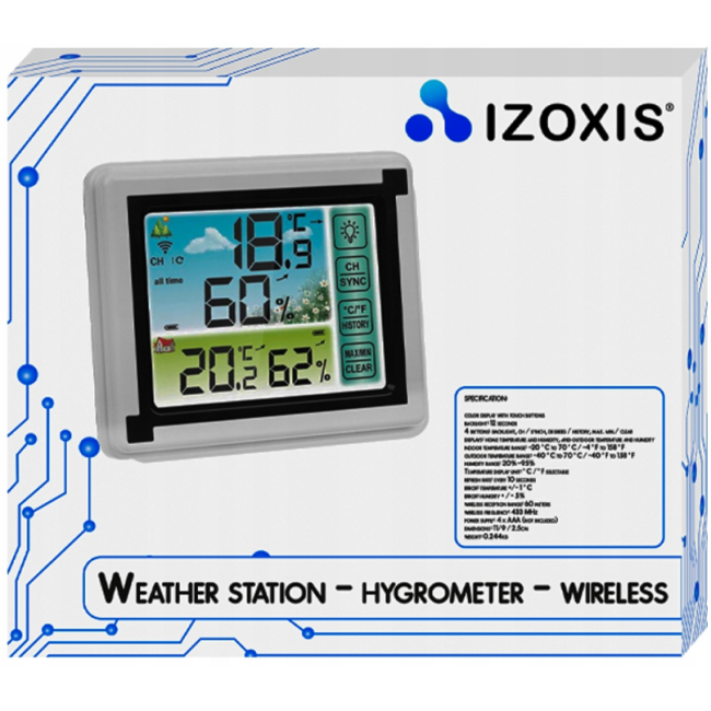 Метеостанція бездротова Izoxis 15746 (Польща)