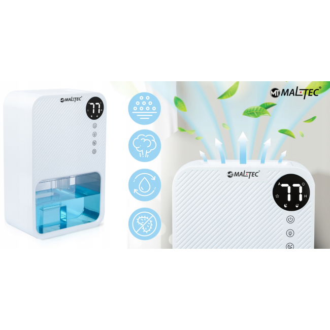 Осушувач повітря Maltec DH3800 80Вт 900мл/24ч (Польща)