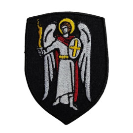 Шеврон PATCH ПАТРІОТ "Архангел Михайло" чорний, 60x80мм