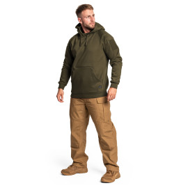 Кофта HELIKON-TEX Urban Tactical Hoodie Lite Kangaroo з капюшоном Оливкова (BL-ULK-CB-82)