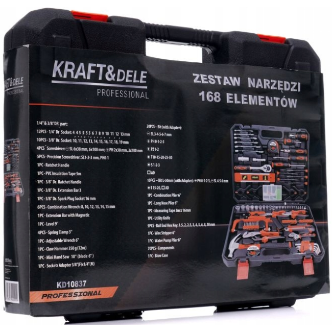 Набір інструментів Kraft&Dele 168 предметів (Польща)