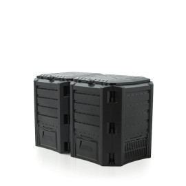 Компостер садовий Просперпласт 800Л чорний, 2-сегменти (IKLM800C-S411)
