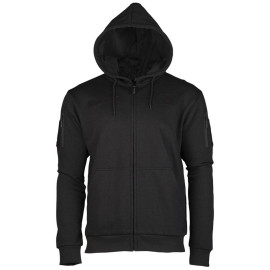 Кофта MIL-TEC Tactical Hoodie Zipper Black (11472002)