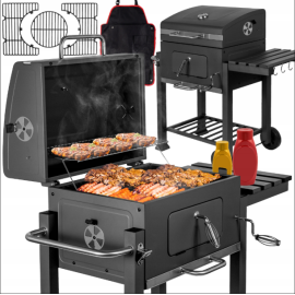 Вугільний гриль MalTec + фартух для барбекю MalTec (Польща)