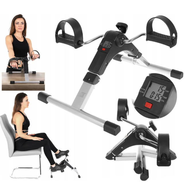 Велотренажер для дома складний Trizand 9642 спортивний міні велосипед для схуднення