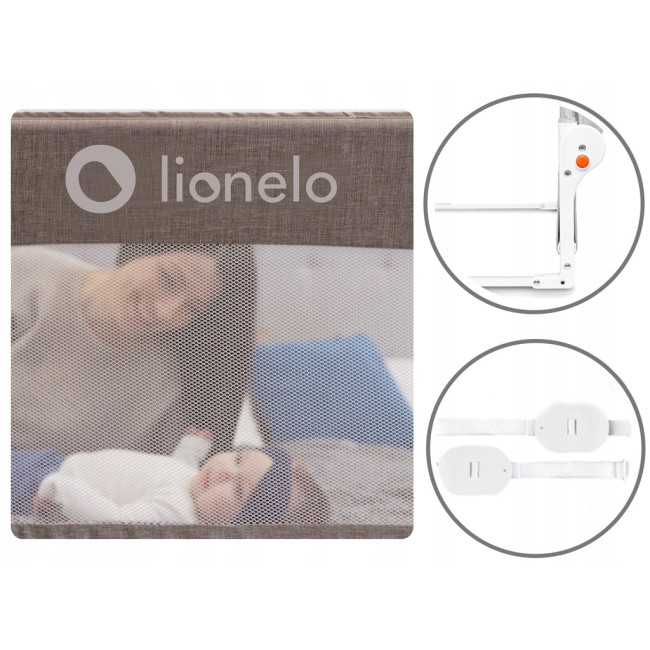Барьер безопасности для кровати Lionelo EVA (Gray)