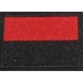 Шеврон PATCH ПАТРІОТ Прапор червоно/чорний / 45х30мм