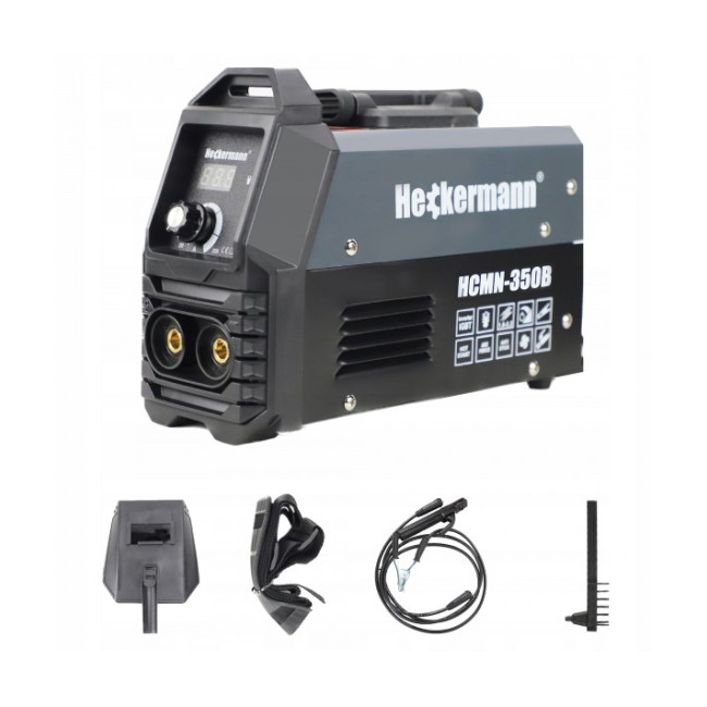 Інверторний зварювальний апарат з функцією гарячого пуску Heckermann HCMN-350B