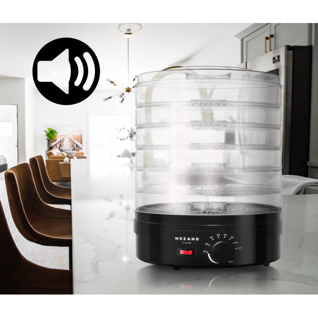 Сушка дегидратор Mozano Food Dehydrator 500 W Czarna