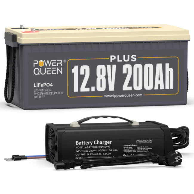 Аккумулятор LifePo4 200Ач Plus 12,8V 2560Wh BMS PowerQueen (Германия)