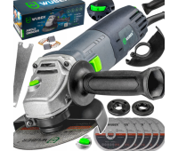 Болгарка (углова ї шліфмашина) 1500 Вт 125 мм + 6 дисків Wuber (Польща)