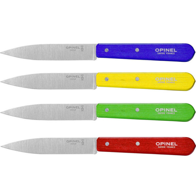 Кухонный Набор ножей 4 предмета Opinel (Опинель) No.112 "Paring Knives Set" (001233) Нержа