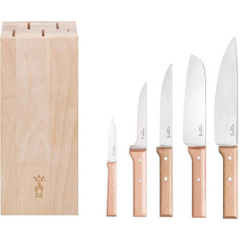 Универсальный Набор Поварских ножей из 5 предметов с блоком Opinel 