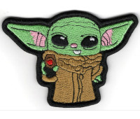 Шеврон PATCH ПАТРІОТ «Малыш Йода (Грогу)» Лазерная резка