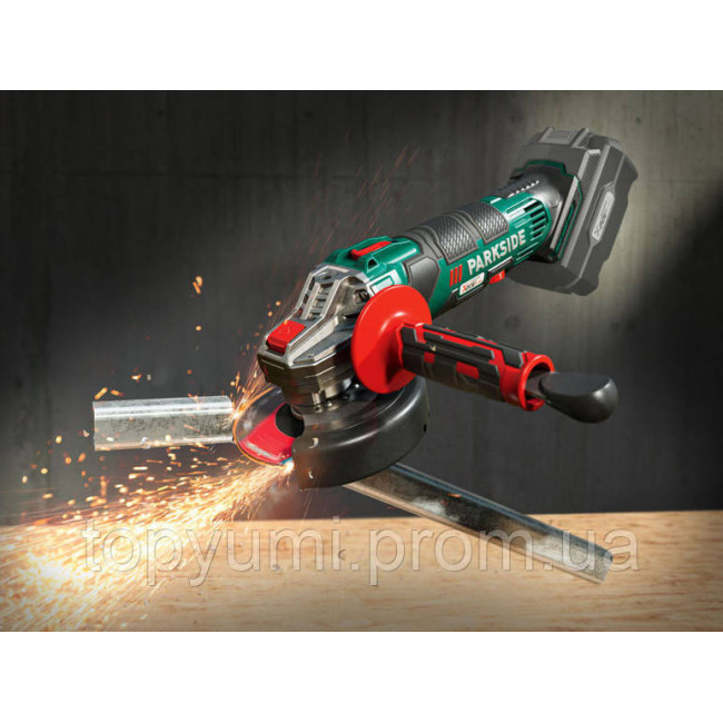 Акумуляторная кутова шліфувальна машина PARKSIDE 20V, PWSA 20-Li C4 з Німеччини