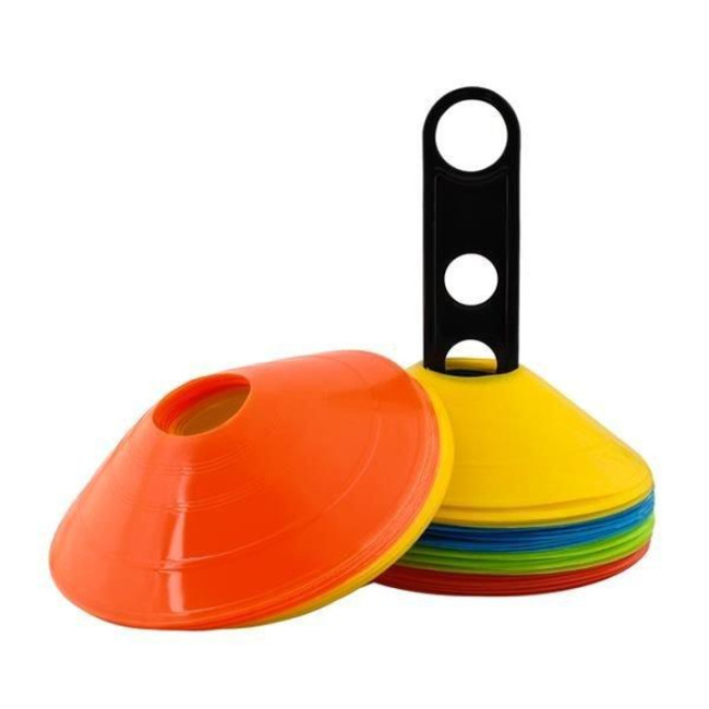 Конусы - фишки для разметки футбольного поля Trizand 50 шт на подставке + чехол (5725)