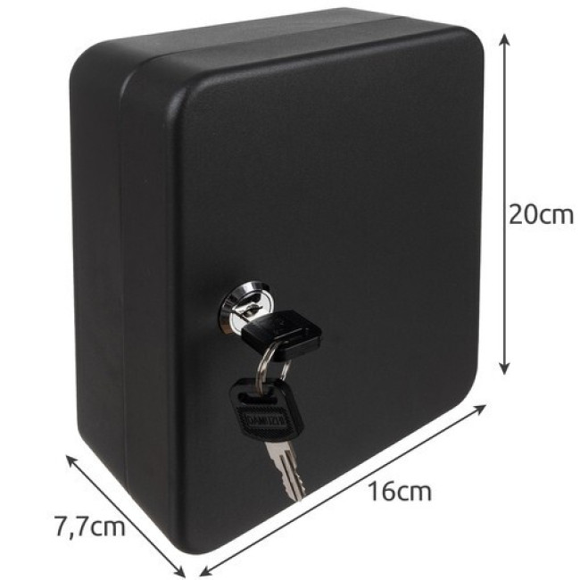 Сейф ящик для ключей - 30 штук металевий чорний ящик Malatec 22631 Польща
